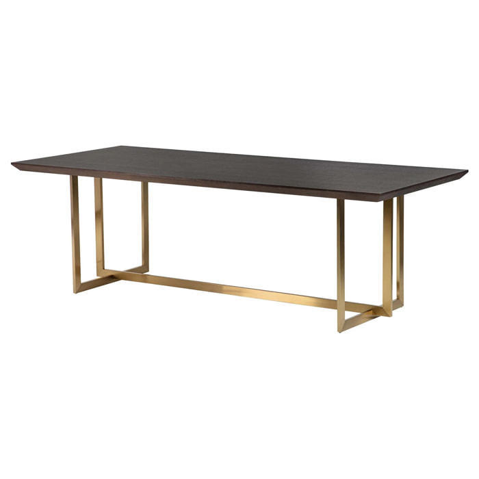 Mesa Comedor Fresno Acero Inoxidable Argos 240x100x77 Cm
