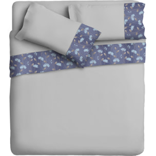 Completo letto Armonie IPERSAN Puro Cotone Verbena Grigio