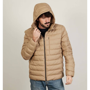 Abrigos Hombre de la marca GEOX  modelo M2628A T2937 M DENNIE HOOD JACKET MARRON CLARO