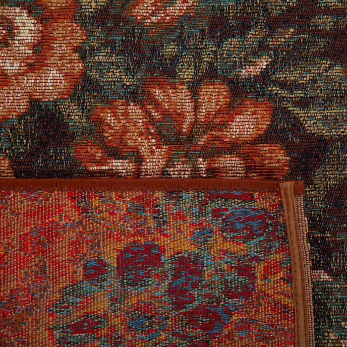 LIDO - Tapis intérieur/extérieur à motifs fleuris multicolores