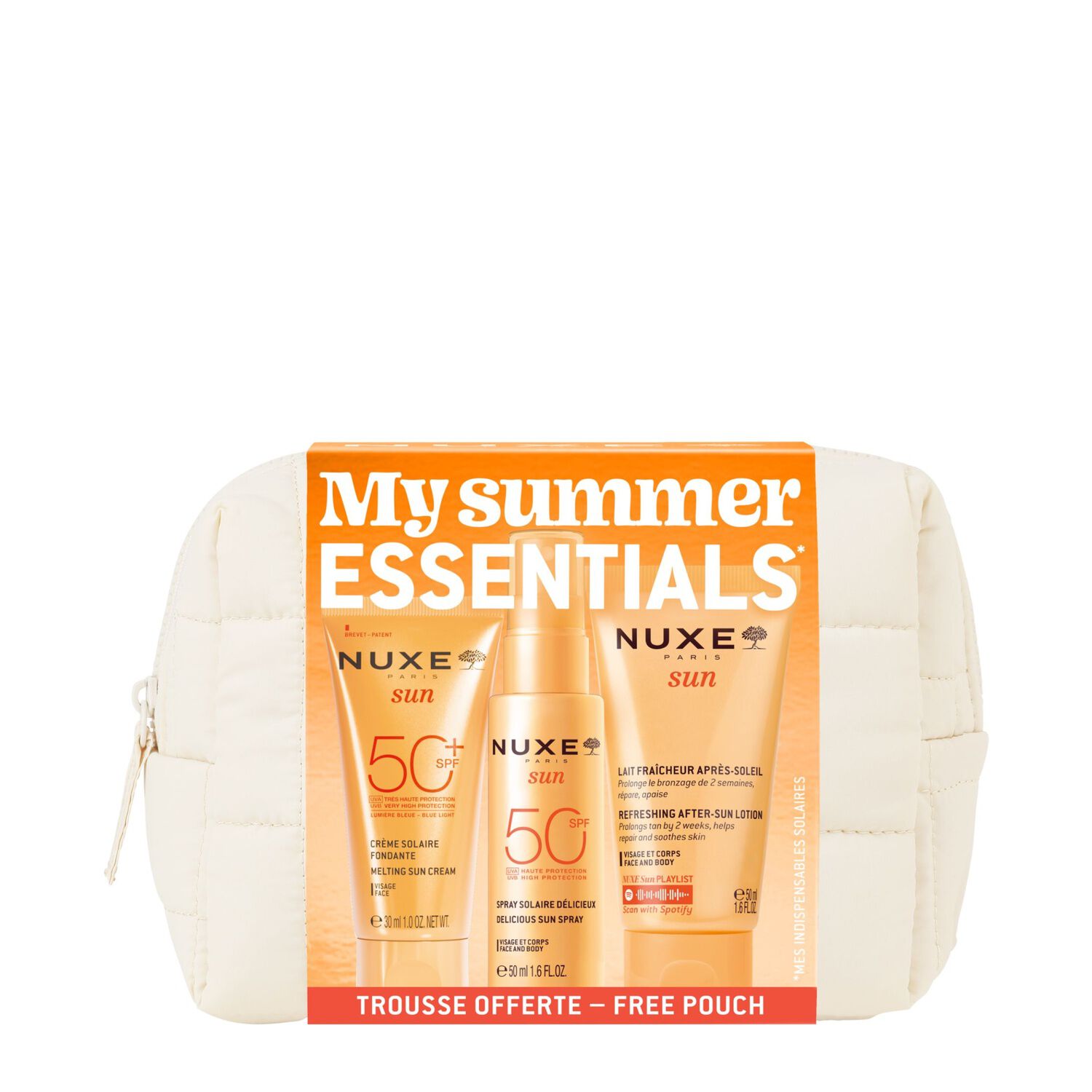 My Summer Essentials - Coffret Crème Solaire SPF 50+ 30 ml + 2 Produits