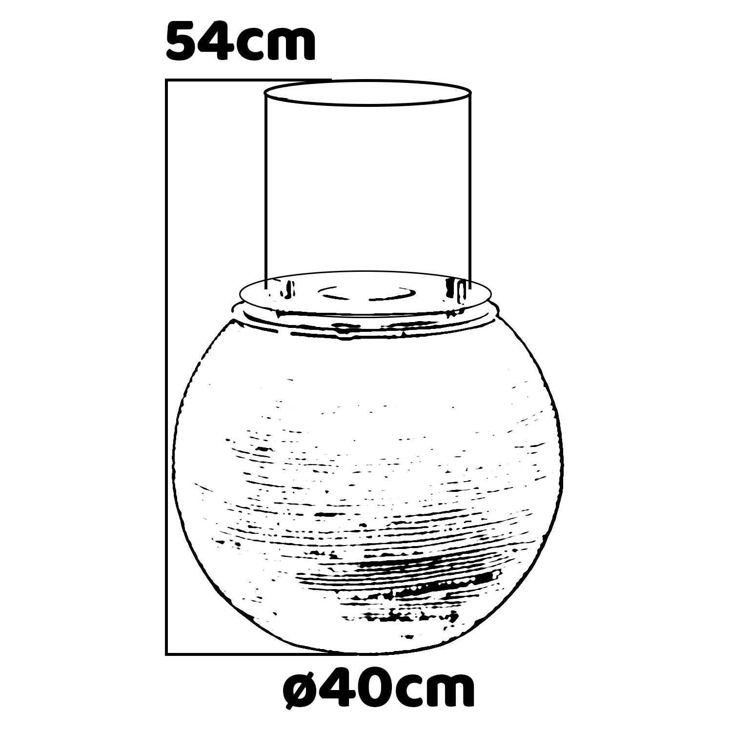 Botticelli - Camino a bioetanolo da terra, braciere da giardino Ø 40xH54 cm, colore verde