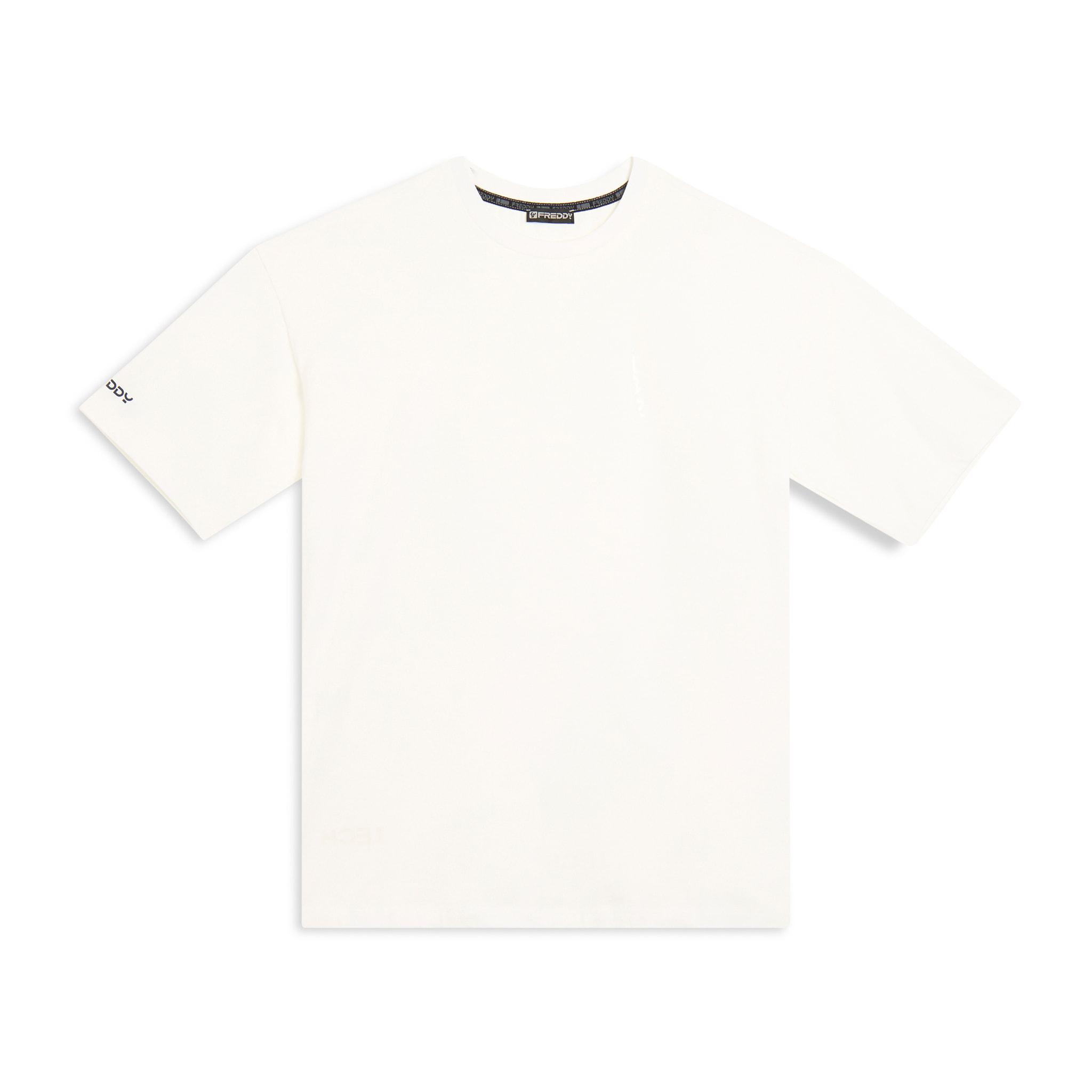 T-shirt regular con stampe lucide e dettagli tono su tono