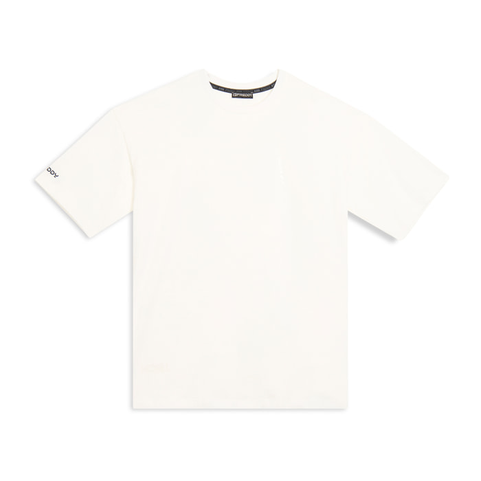 T-shirt regular con stampe lucide e dettagli tono su tono