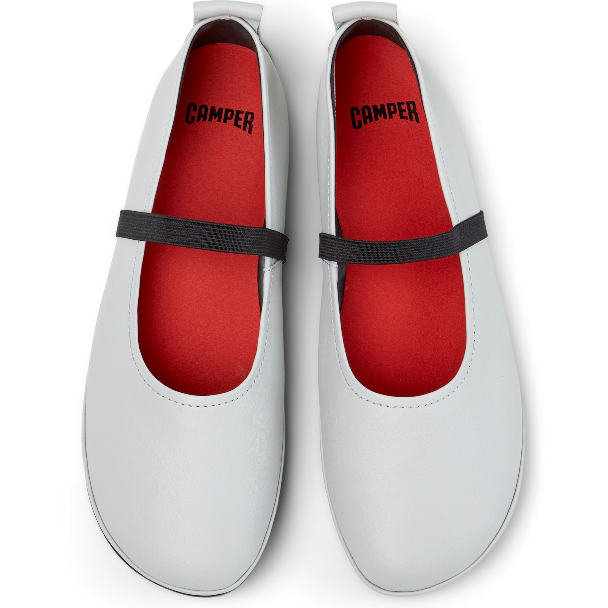 Bailarinas - CAMPER Right Nina - Gris - Cuero liso