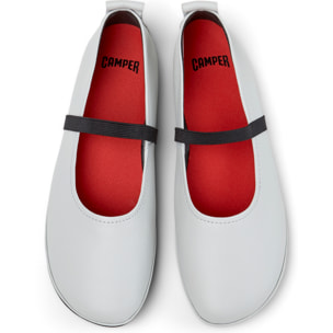 Bailarinas - CAMPER Right Nina - Gris - Cuero liso