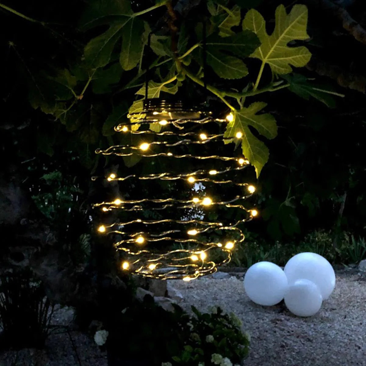 Décoration solaire spirale ORION H37CM