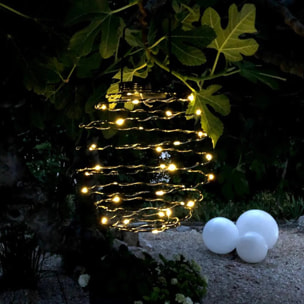 Décoration solaire spirale ORION H37CM