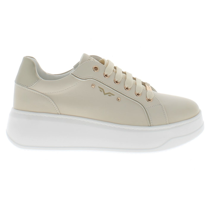 Armata di Mare Scarpe Donna Sneakers Basse con Soletta in Memory Foam AMD S51H31 Light Beige