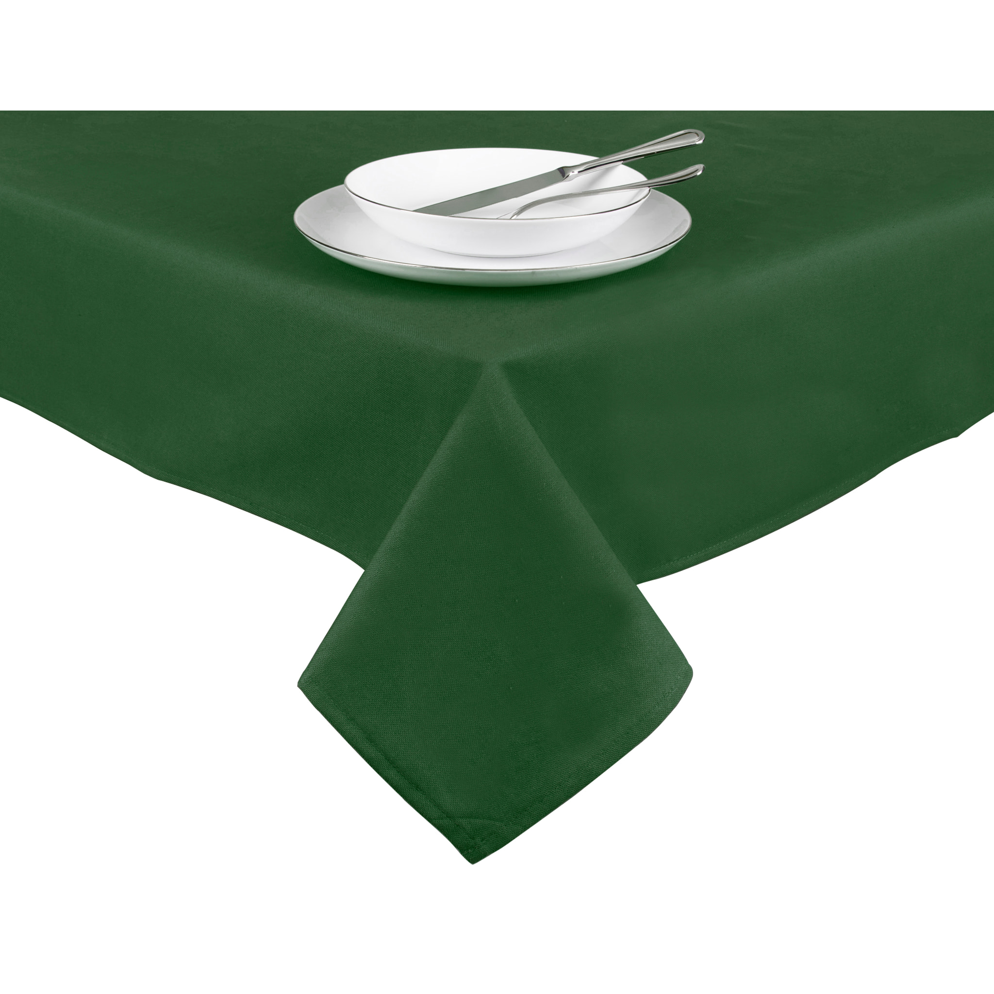 Tovaglia 140x240 Excelsa – Panama Color, Cotone Verde Scuro