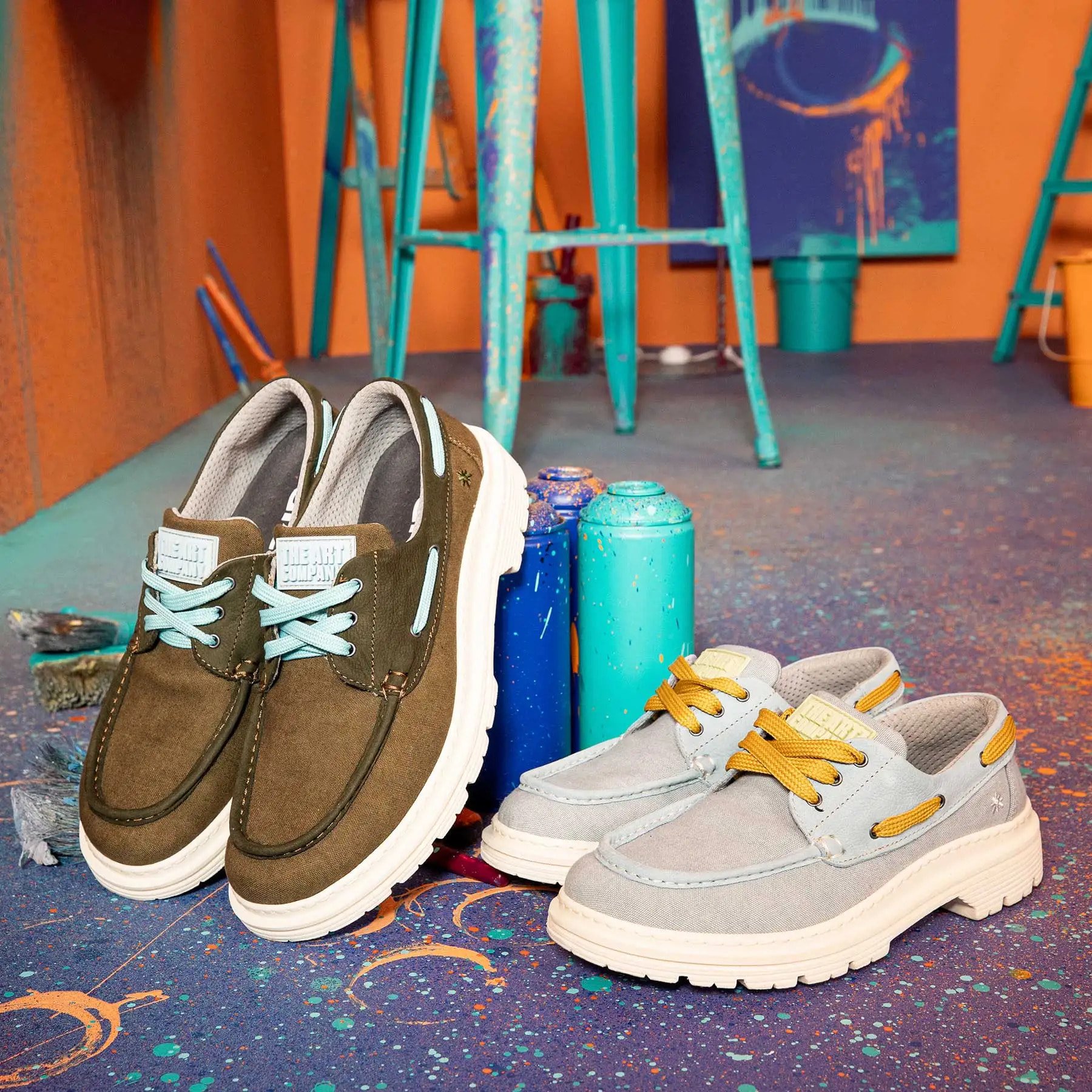 Zapatos 1901 NOBUCK-CANVAS KAKI/ BIRMINGHAM color Kaki