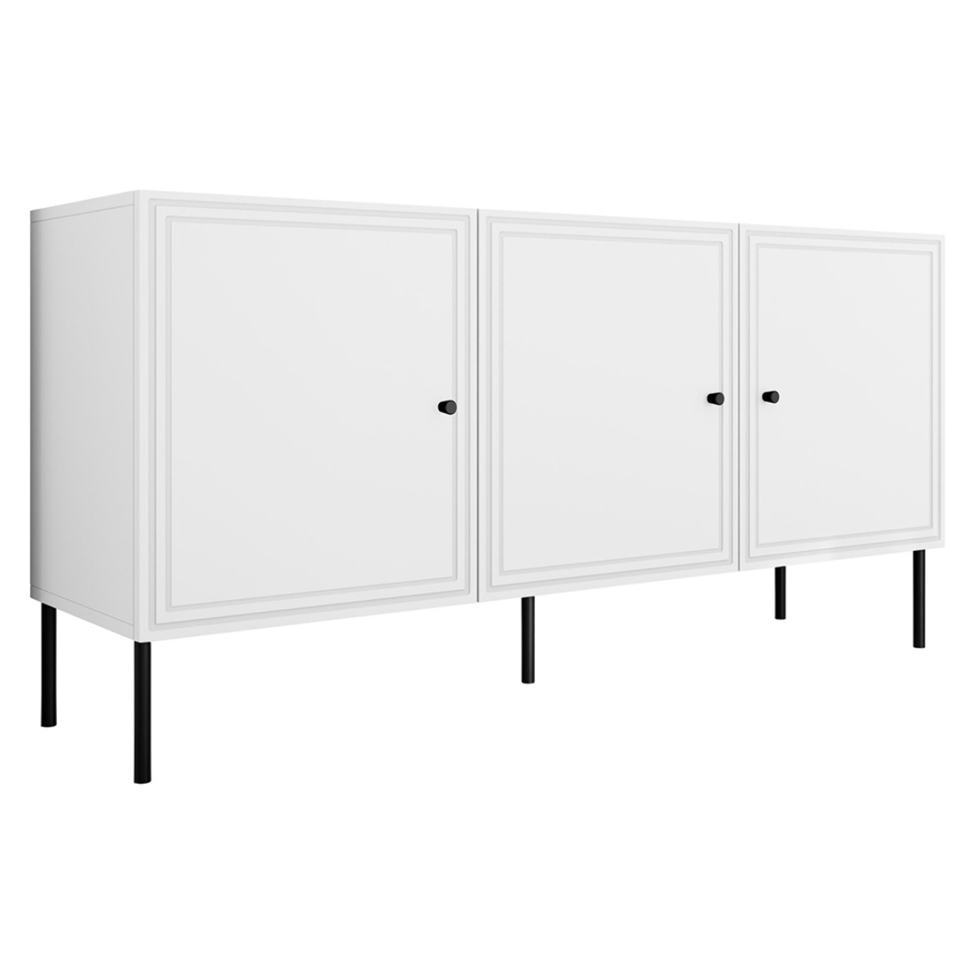 Lavaggi - buffet bas - 3 portes - 150 cm - Blanc