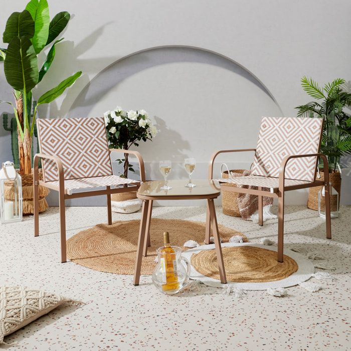 Salon De Jardin Mexico Beige