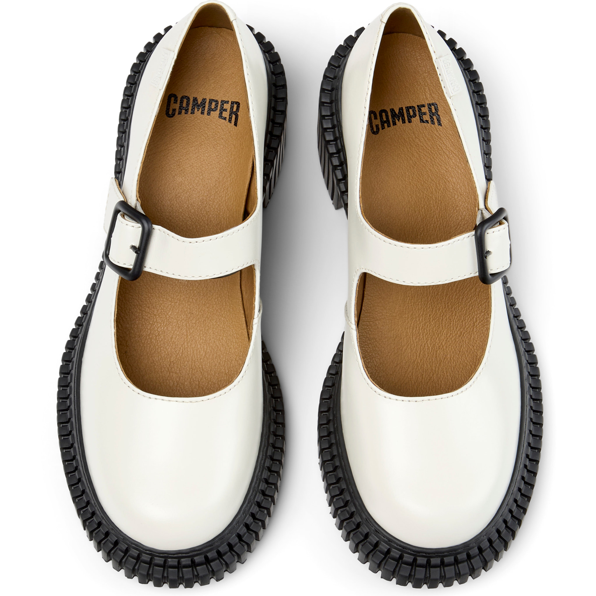 Bailarinas - CAMPER Pix London - Blanco - Cuero liso