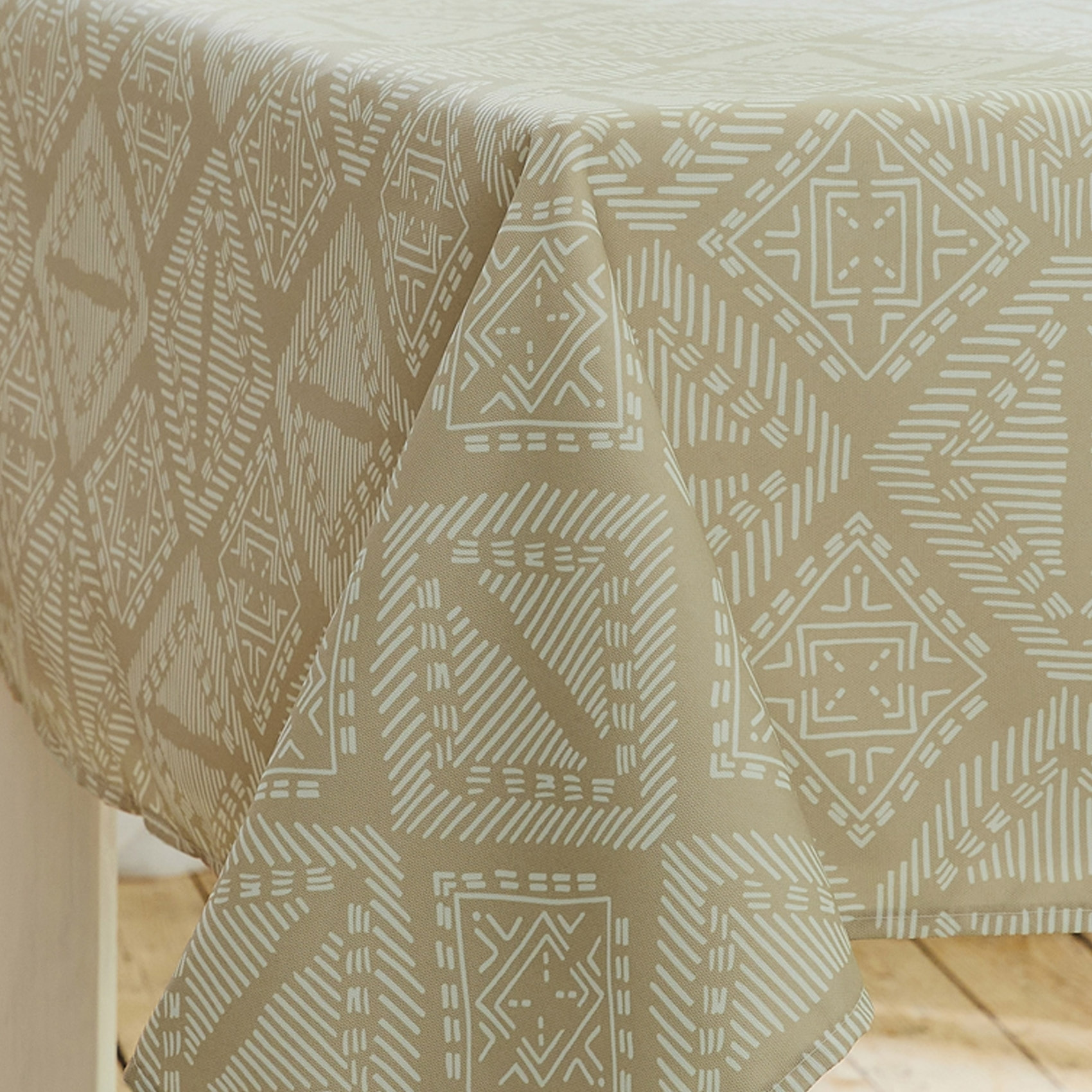 Nappe ronde Boho - Ficelle