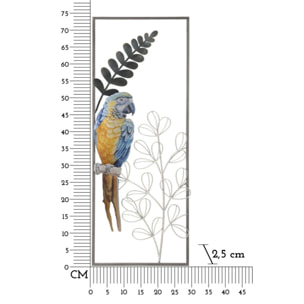 PANNELLO IN FERRO PARROT CM 28,6X2,5X74,3