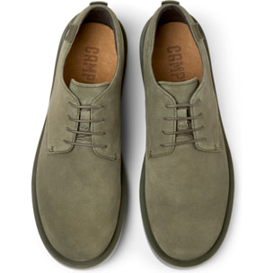 Zapatos de cordones - CAMPER Wagon - Verde - Piel de ante