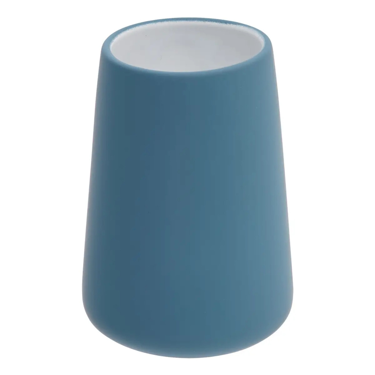 Porte-brosse à dents Colorama rond D.8xH.12cm bleu