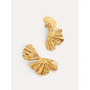 Orecchino Portobello in Acciaio Placcato Oro