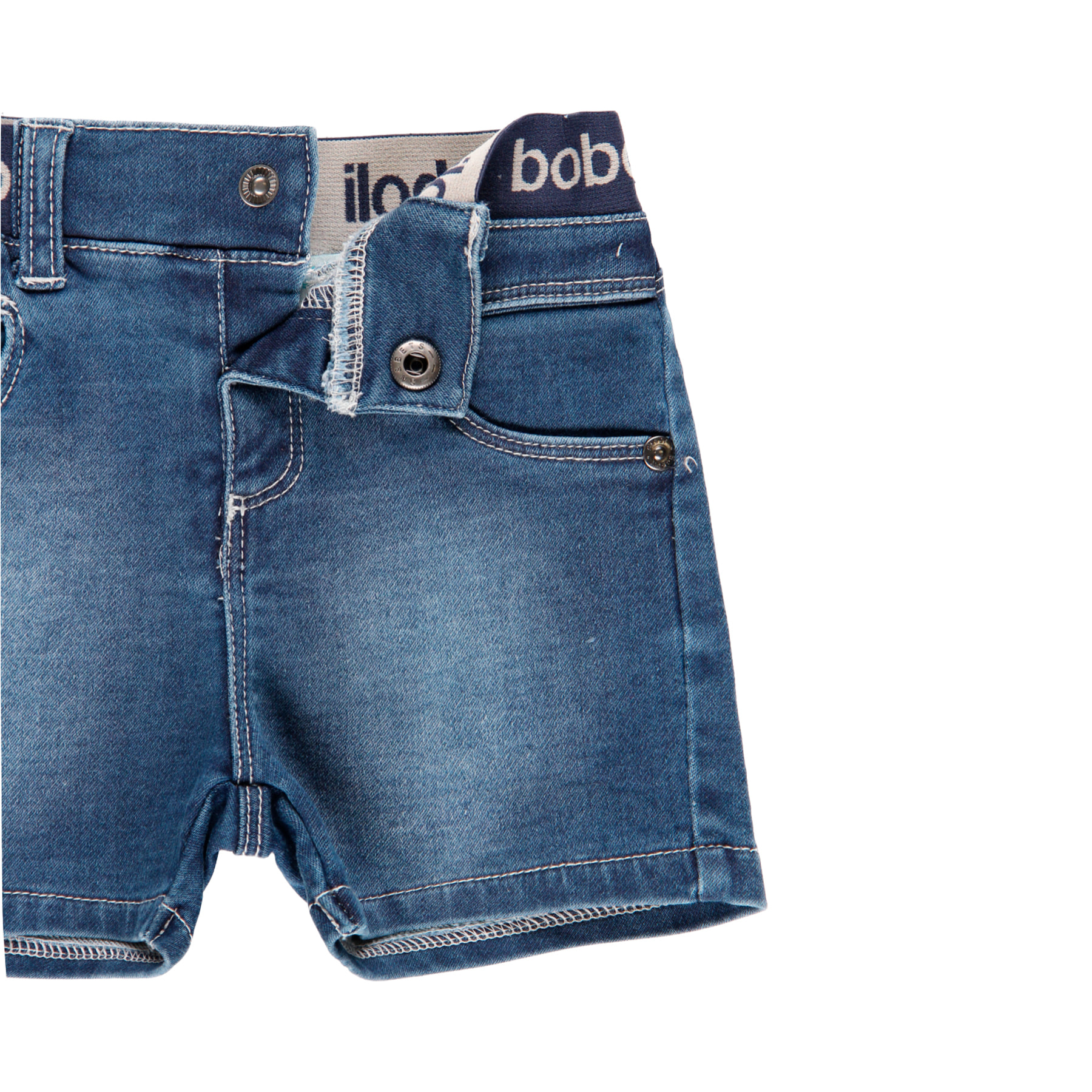 Bermudas denim punto de bebé niño