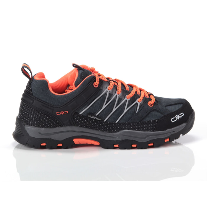 Sneakers CMP Kids Rigel Low Trekking Wp Antracite Flash Orange Nero