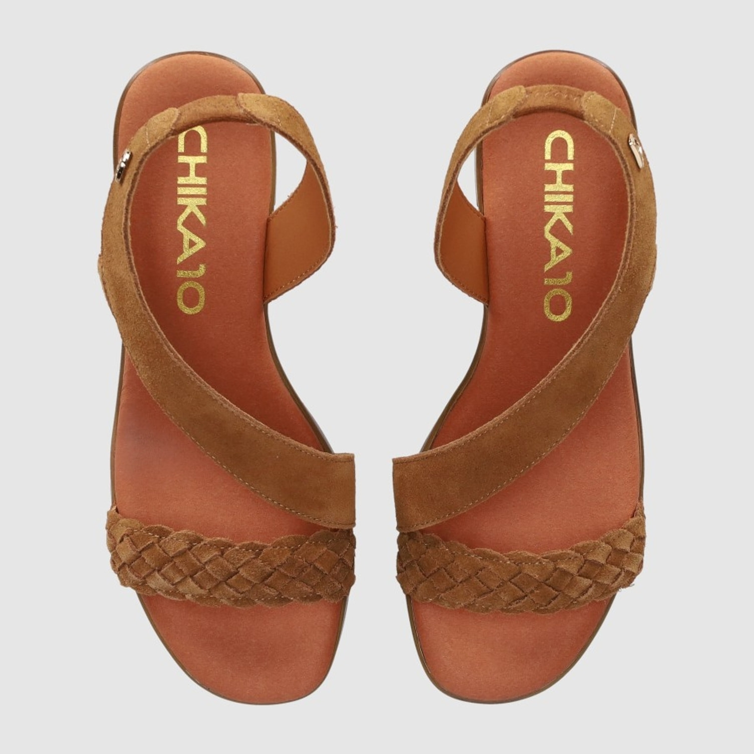 Sandalias de Serraje - Cuero - Tacón: 6 cm