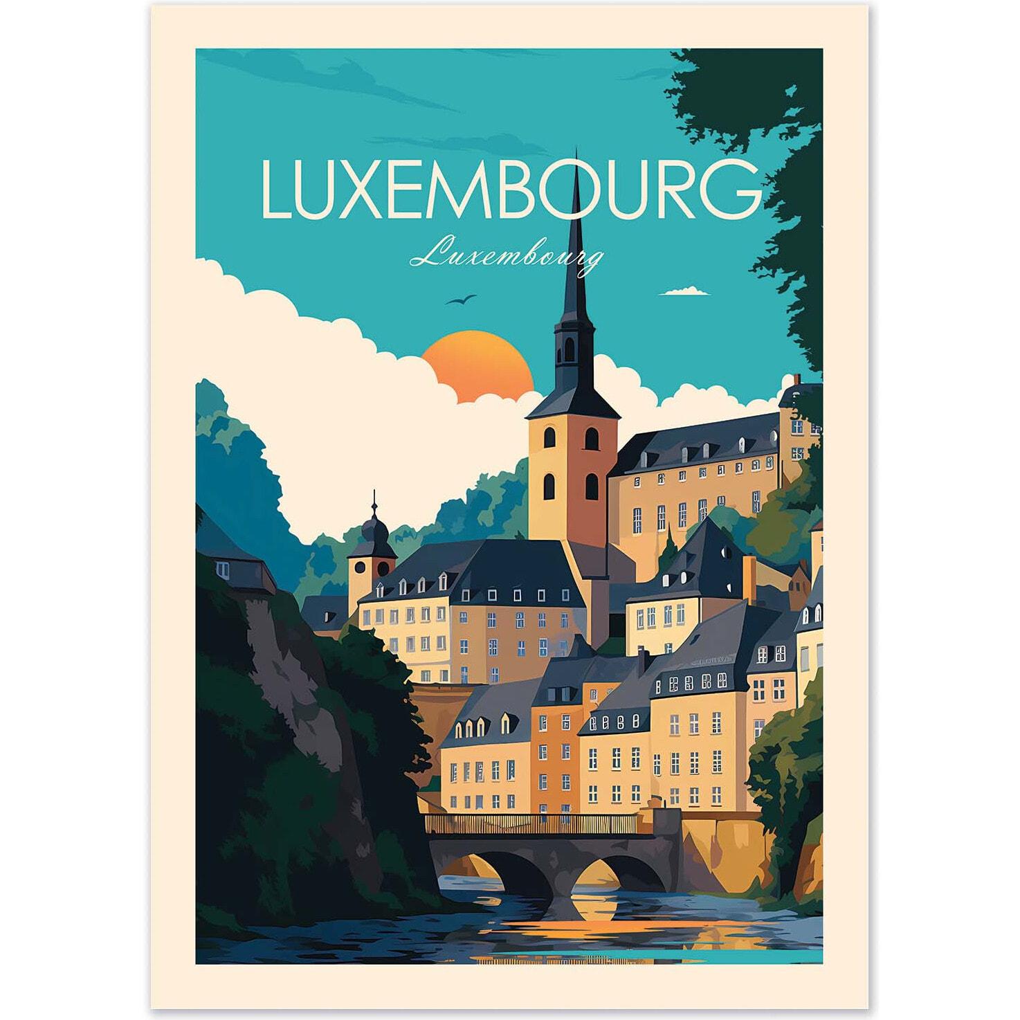 Affiche - Luxembourg - Studio Inception