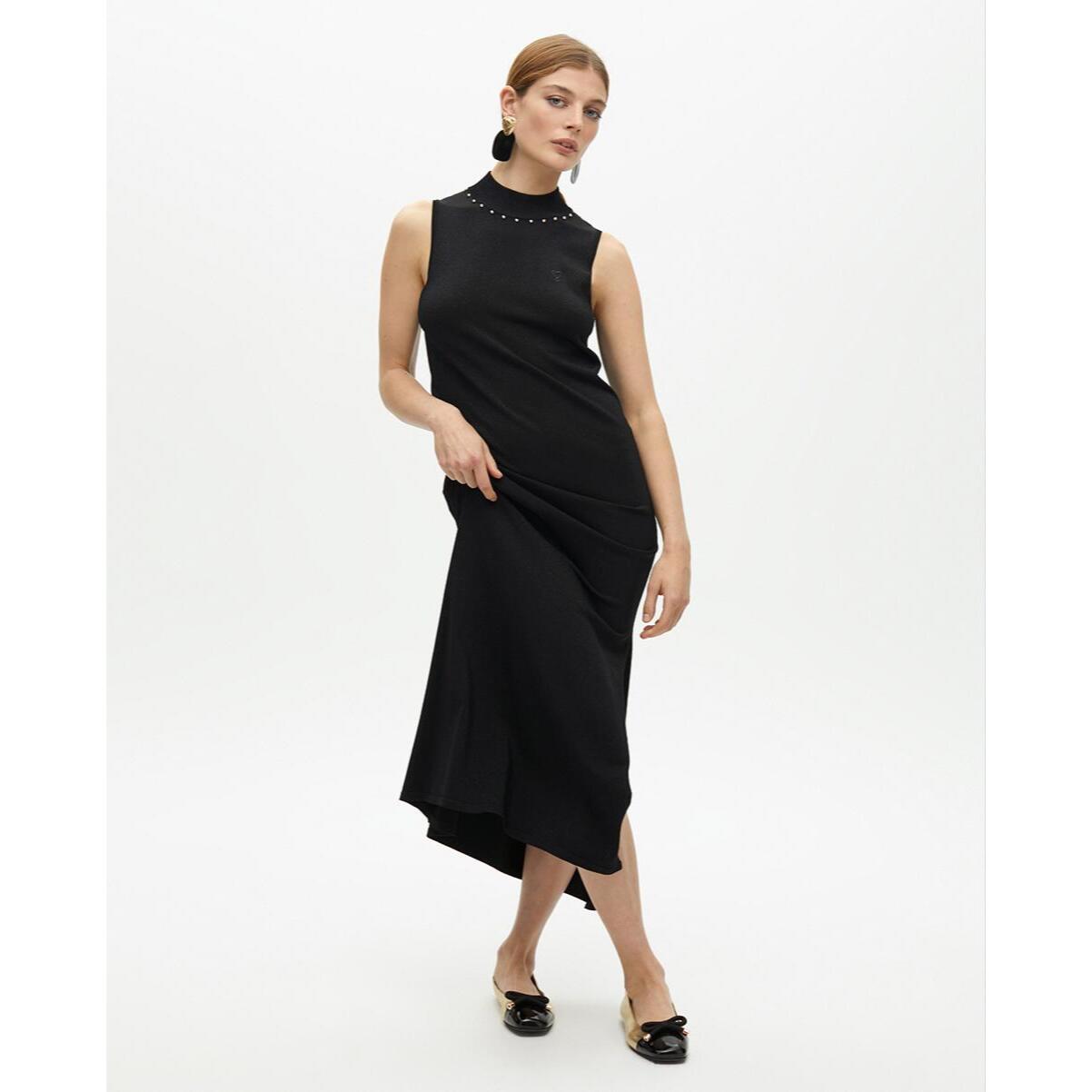 Vestito Lurex Collo Halter