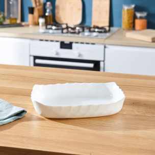 Plat de cuisson blanc 32 x 26 cm Smart Cuisine Trianon - Luminarc