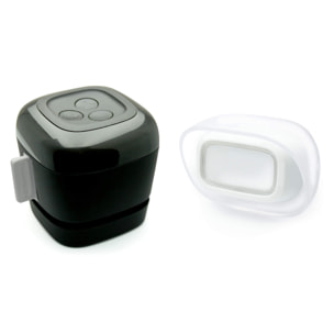 Sonnette sans fil 200 m. 6 sonneries au choix volume réglable alerte pile faible IP44 coloris gris - Thomson - 513106