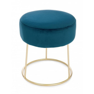 Pouf CLARISSA in Velluto Blu