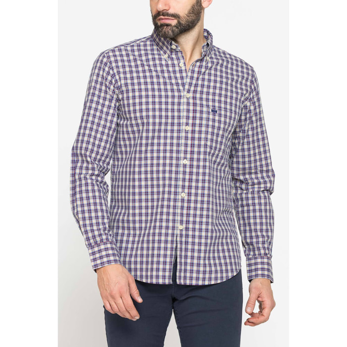 CAMICIA BUTTON-DOWN CON MANICA LUNGA E TASCHINO