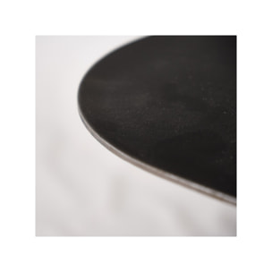 Table basse triangulaire en métal gris anthracite - 60 cm - PEGGY