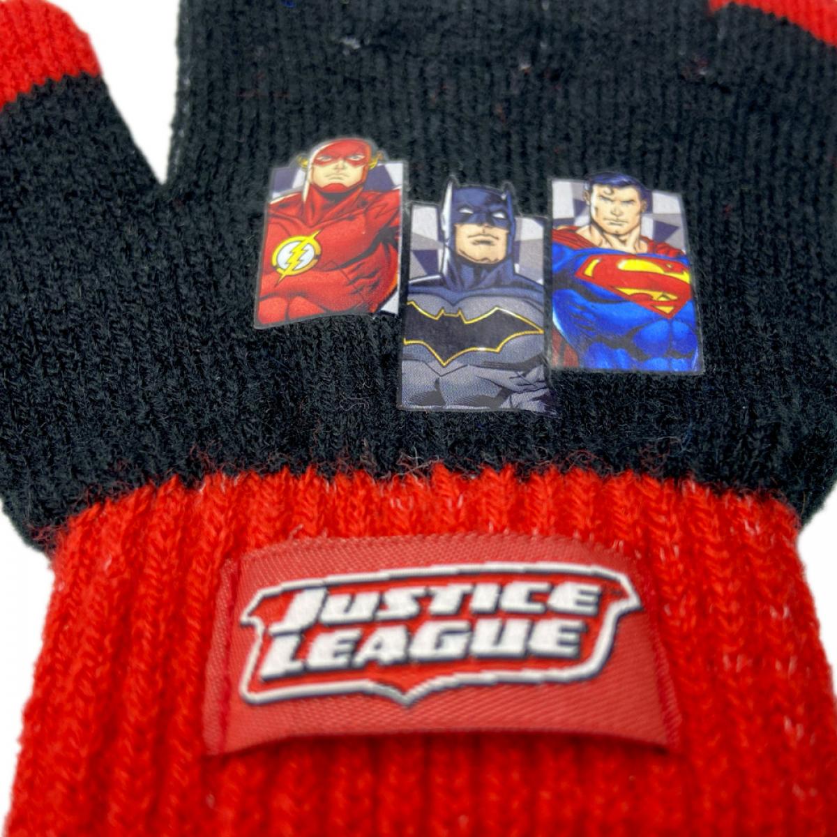 Klamasté Cappello Con Pompon e Guanti Justice League DC Comics Bambino 3-6 anni