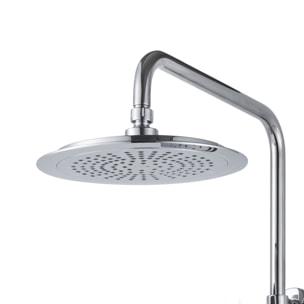 Colonne de douche Thermostatique finition Chrome 133x26x52 cm - MOLLY CHROME
