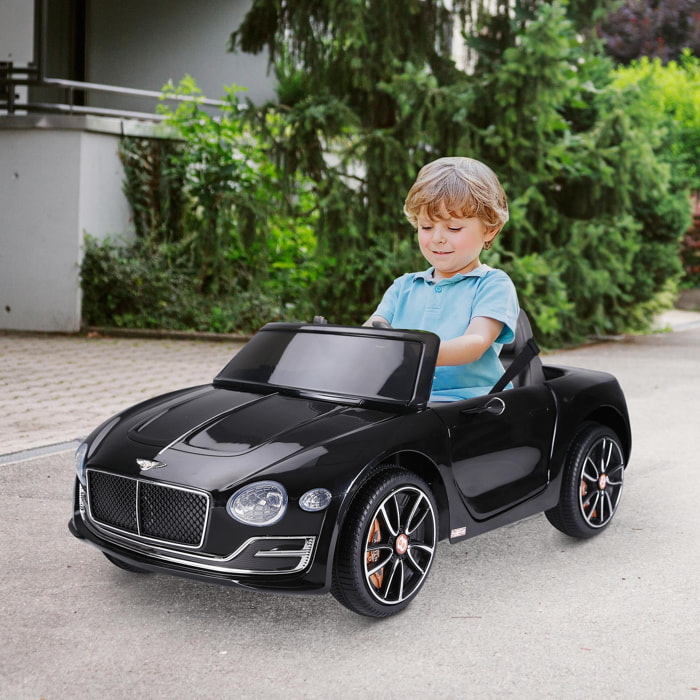 Véhicule électrique enfants 2 moteurs 108L x 60l x 43H cm télécommande effets sonores + lumineux noir Bentley