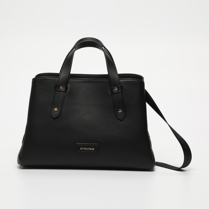 Borsa a mano Leather Rivets - pelle - nero