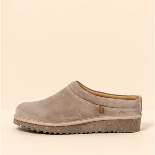 Zuecos N5636 SILK SUEDE TAUPE / FELSEN color Taupe