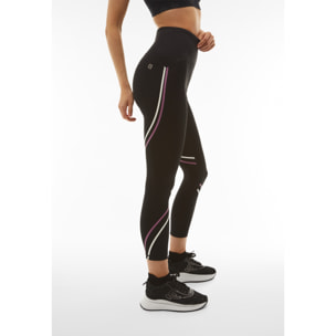 Leggings 7/8 vita super alta con stampe gommate colorate