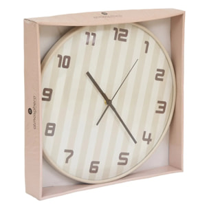Horloge Larry D.36cm beige