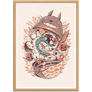 Affiche - Ghibli's Matryoshka - Ilustrata