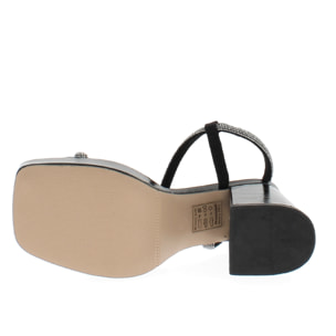 Marina Galanti Scarpe Donna Sandalo Jewel Platform Tacco 9 MG S24A015 Black