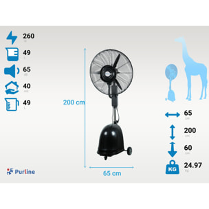 Nebulizador industrial de gran caudal y tanque de 49 L MISTY 12 PURLINE