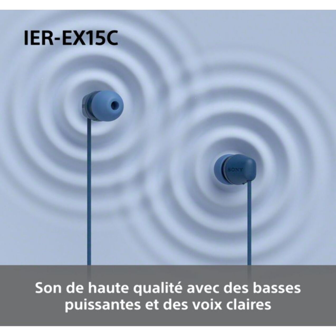 Ecouteurs SONY IER EX15C Bleu