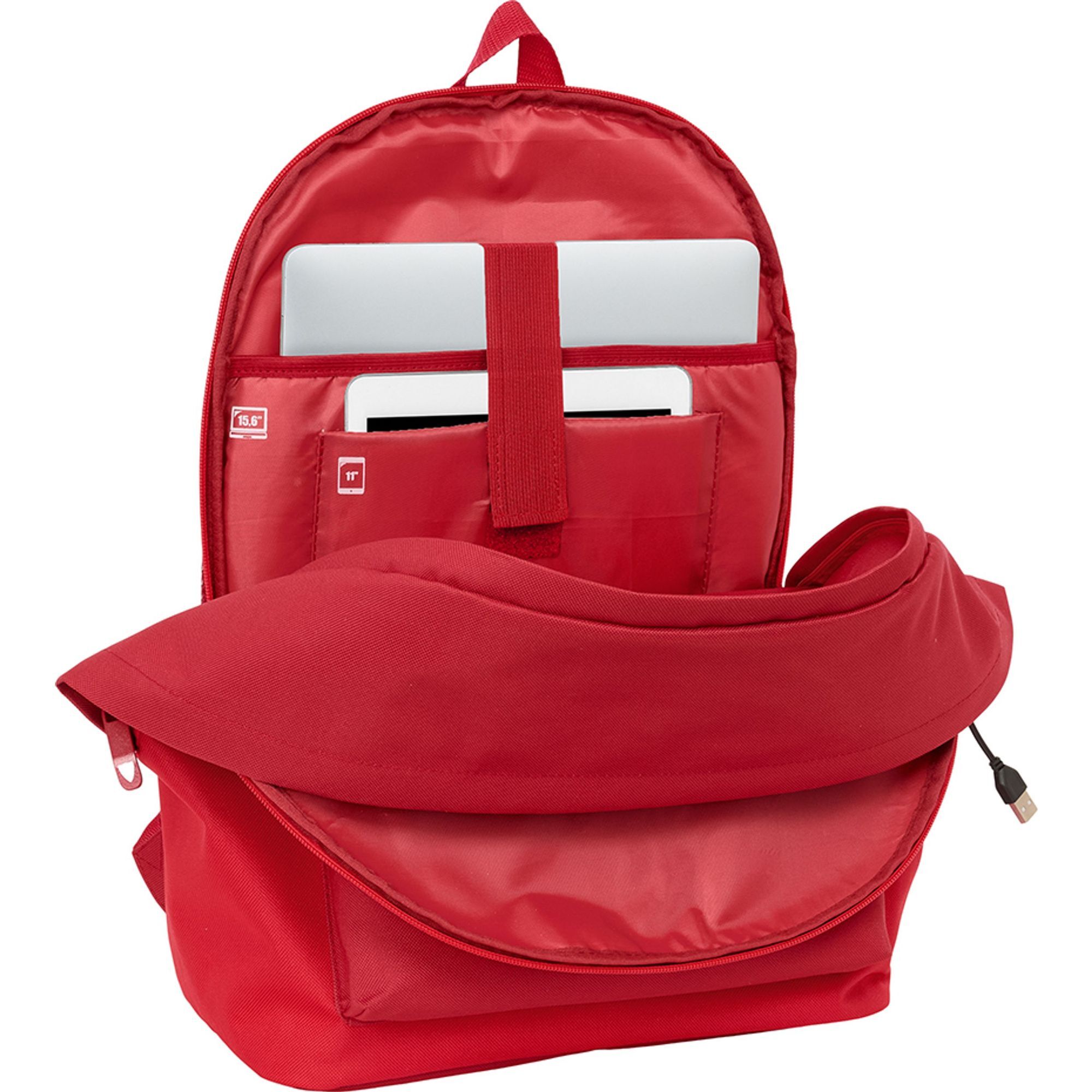 Mochila doble portatil 15,6"+usb re agua sevilla fc