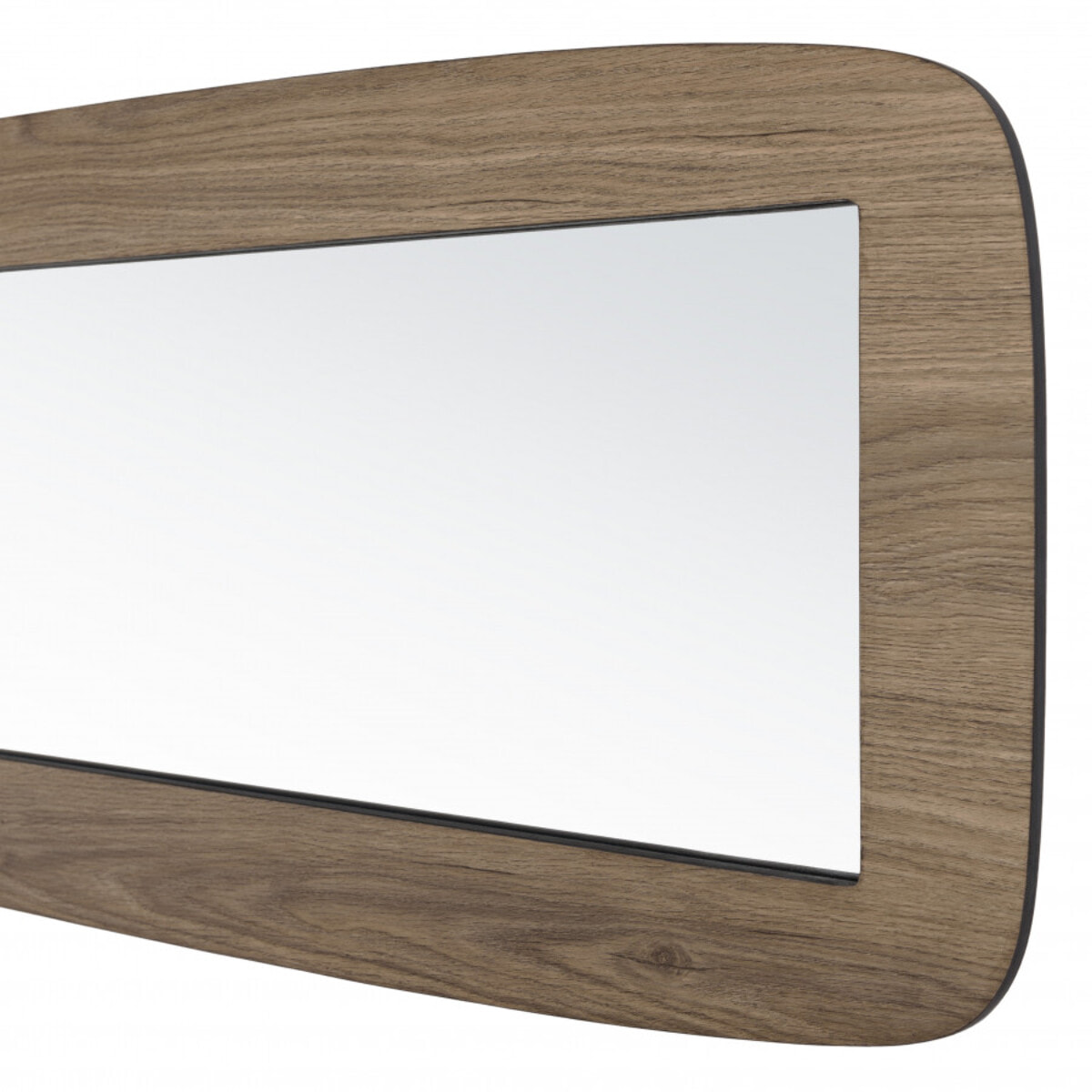 FLEUR - Miroir rectangulaire angles arrondis 120x40cm couleur mocha