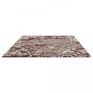 Tapis salon et chambre fait à la main en laine motif floral HAXE