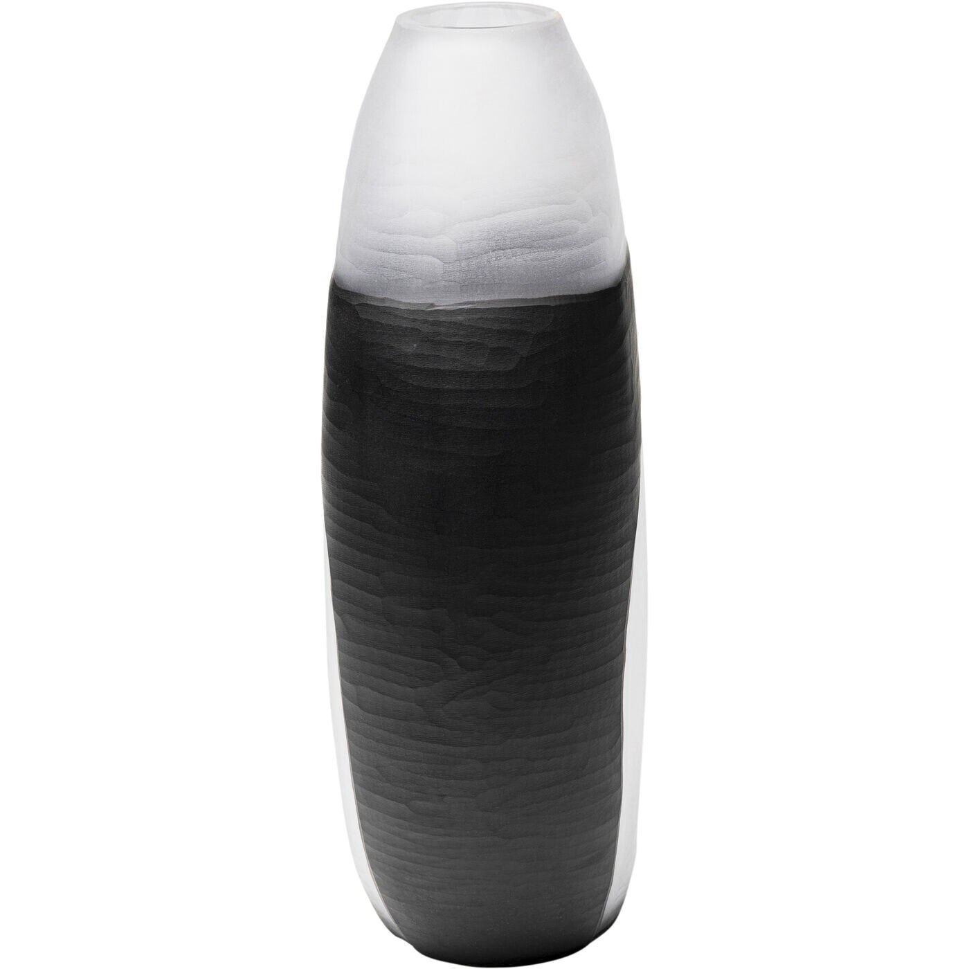 Vase Shadow noir et blanc 41cm Kare Design