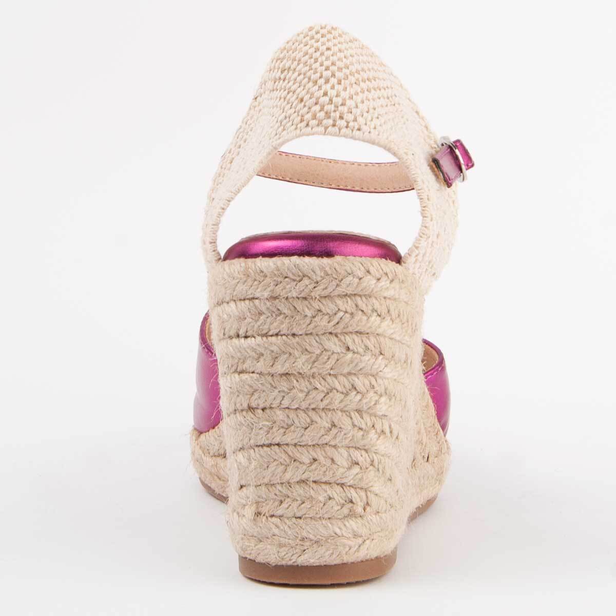 Alpargata De Cuña - Rosa - Altura: 8 Cm