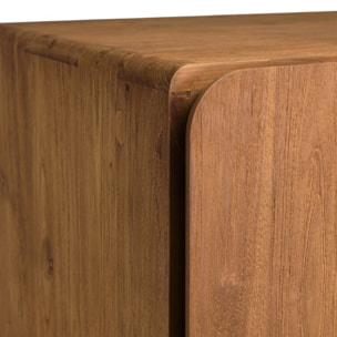SIXTINE - Armoire 2 portes 80x195cm en bois de teck recyclé
